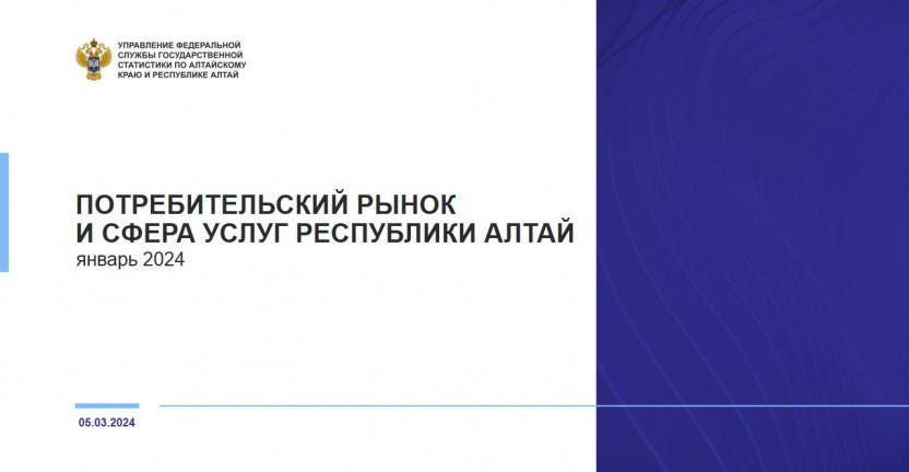 Потребительский рынок и сфера услуг Республики Алтай. Январь 2024 года